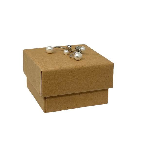 Adornia Freshwater Pearl Earring Jacket 925 Sterling Silver - Picture 3 of 8